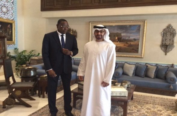 Mankeur Ndiaye, ministre sénégalais des Affaires étrangères et son homologue des Emirats arabes unis. Mankeur Ndiaye, ministre sénégalais des Affaires étrangères et son homologue des Emirats arabes unis.