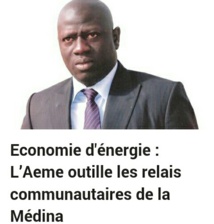 Economie d'énergie : L’Aeme outille les relais communautaires de la Médina Economie d'énergie : L’Aeme outille les relais communautaires de la Médina