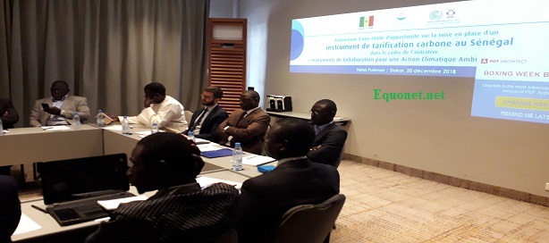 Atelier de validation de l'étude d'opportunité sur les instruments de tarification carbone au Sénégal. Atelier de validation de l'étude d'opportunité sur les instruments de tarification carbone au Sénégal.