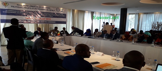 Cérémonie d'ouverture de la 4ième revue annuelle des réformes, politiques, programmes et projets de l'Uemoa, à Dakar.