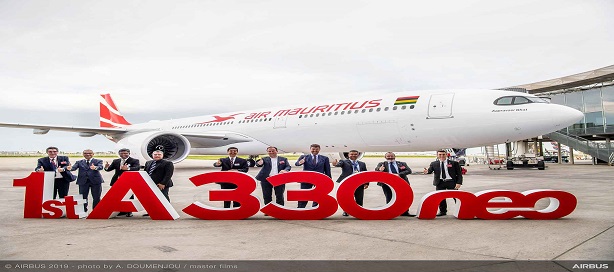 Air Mauritius réceptionne son premier A330neo.
