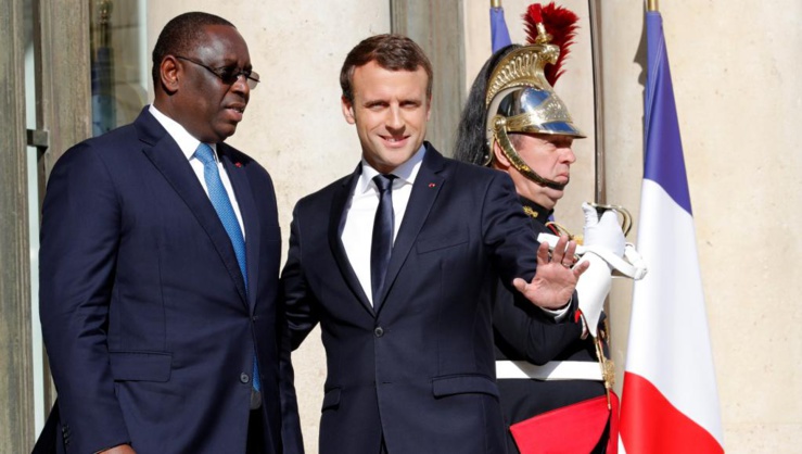 Macky Sall à l’Elysée pour lutter contre les contenus en ligne à caractère terroriste ou relevant de l’extrémise violent.