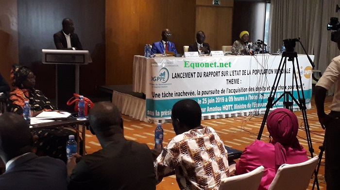 Lancement du rapport sur l'état de la population mondiale, au Sénégal.