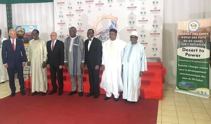 Soutien fort des chefs d’Etat des pays du G5 sahel à l’initiative desert to power Soutien fort des chefs d’Etat des pays du G5 sahel à l’initiative desert to power