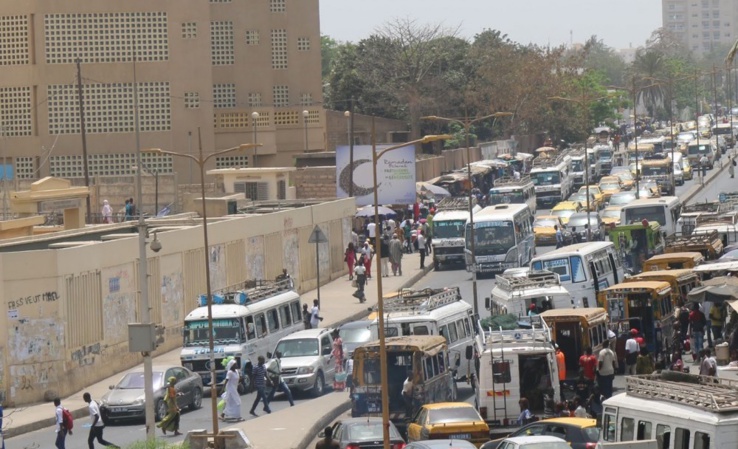 Embouteillage à Dakar. Embouteillage à Dakar.