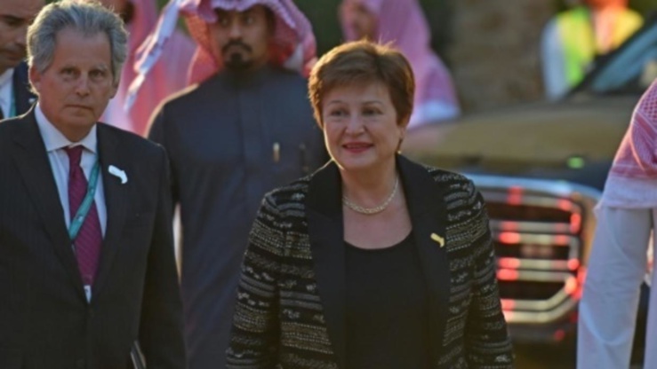 Kristalina Georgieva au sommet du G20 à Riyad. Kristalina Georgieva au sommet du G20 à Riyad.