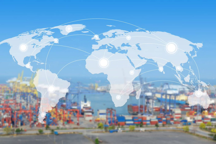 Commerce international entre économies développées et en voie de développement.