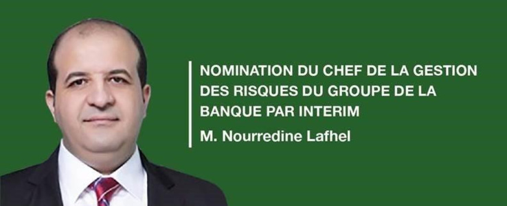 Nomination du Chef par intérim de la Gestion des risques