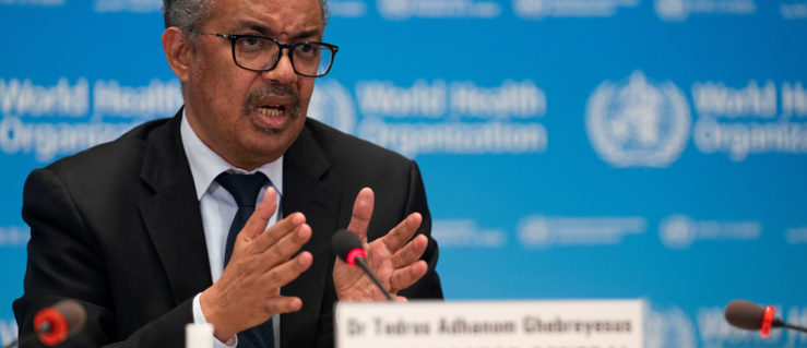 Dr Tedros Adhanom Ghebreyesus, directeur général de  l'OMS Dr Tedros Adhanom Ghebreyesus, directeur général de  l'OMS
