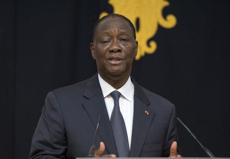 Le président ivoirien Alassane Ouattara Le président ivoirien Alassane Ouattara