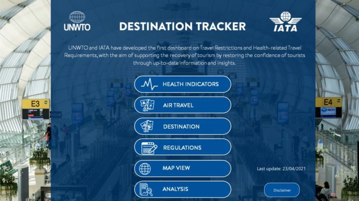 ’destination tracker’’ pour renforcer la confiance et accélérer le redressement du secteur du tourisme ’destination tracker’’ pour renforcer la confiance et accélérer le redressement du secteur du tourisme