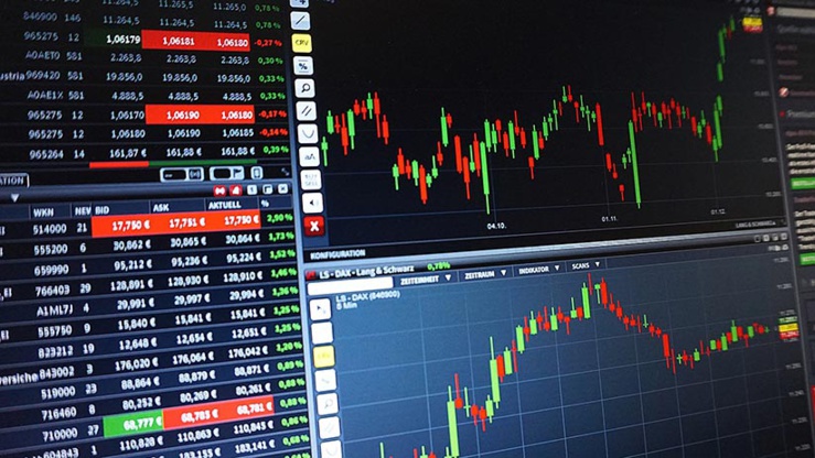 Marché boursier. Marché boursier.