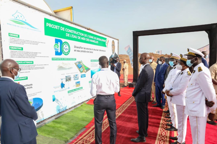 lancement officiel des travaux de construction de l’usine de dessalement de l’eau de mer des mamelles, dakar, sénégal