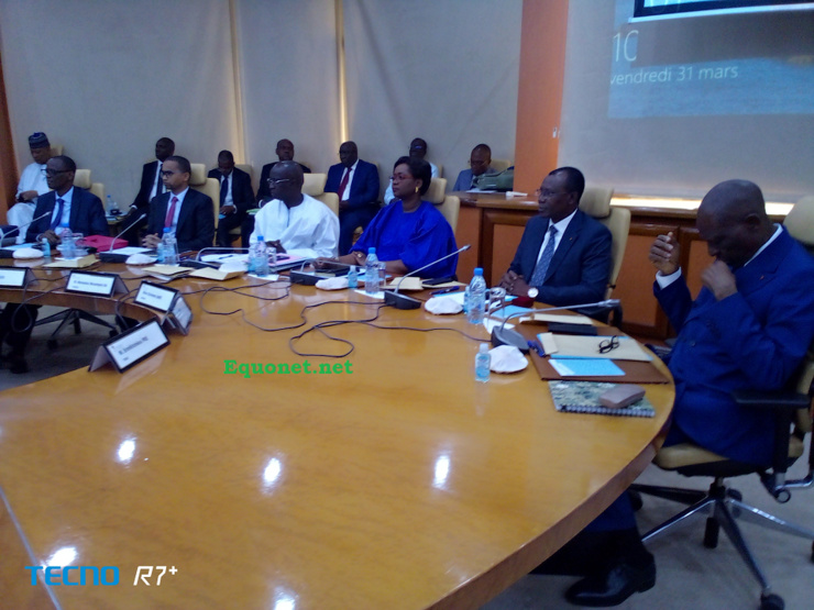 Cérémonie d'ouverture du conseil des ministres de l'Umoa, siège Bceao, Dakar. Cérémonie d'ouverture du conseil des ministres de l'Umoa, siège Bceao, Dakar.