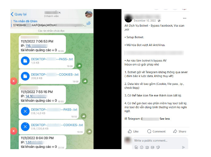 Figure 3.2 Capture d'écran d'une vidéo YouTube faisant la publicité de VietCredCare montrant comment les informations d'identification des victimes sont présentées à l'acheteur. Figure 3.2 Capture d'écran d'une vidéo YouTube faisant la publicité de VietCredCare montrant comment les informations d'identification des victimes sont présentées à l'acheteur.