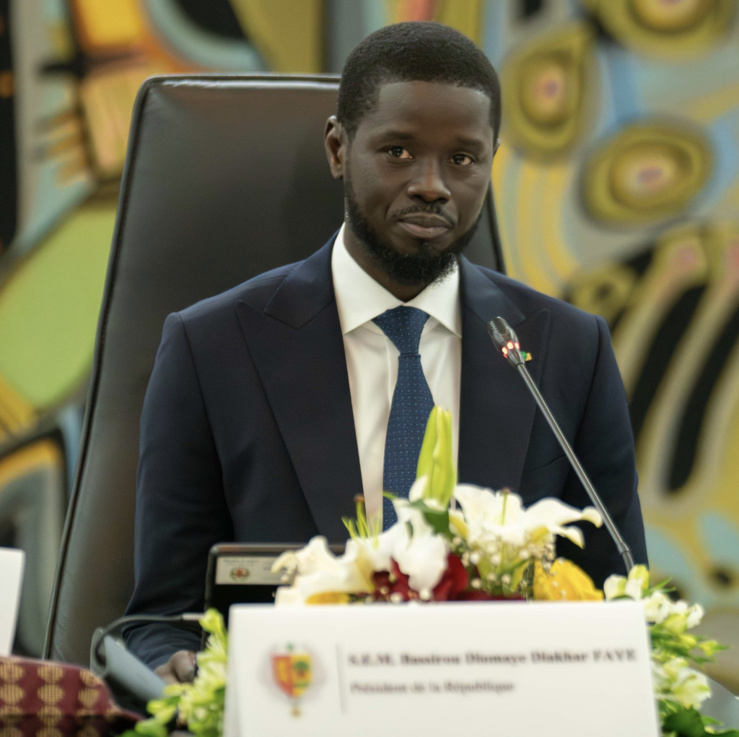Le Chef de l’Etat sénégalais, Bassirou Diomaye Diakhar FAYE.