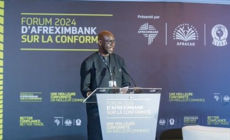 Madické Niang, expert au GIABA, s'exprimant au Forum 2024 Afreximbank sur la Conformité. Madické Niang, expert au GIABA, s'exprimant au Forum 2024 Afreximbank sur la Conformité.