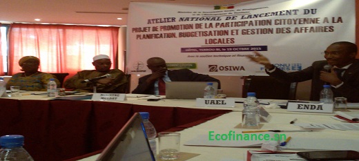 Lancement du projet budget participatif au Sénégal.