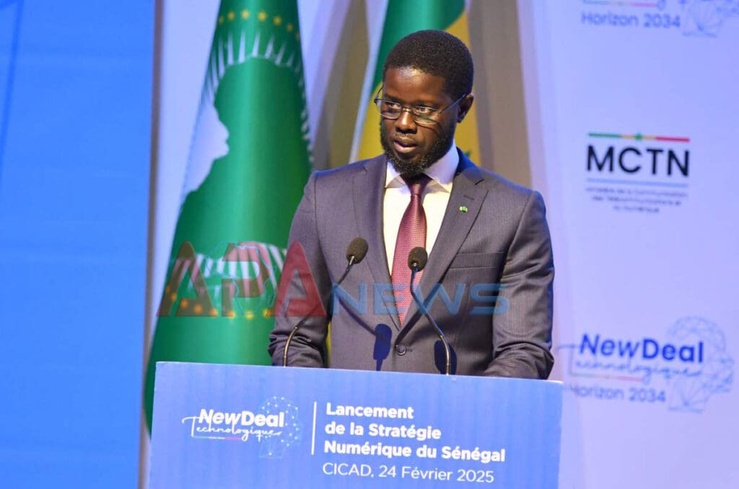 A Diamnadio, ce 24 février 2025, l’heure de la  révolution digitale et numérique à sonné, dans un discours d’une rare solennité, le Président de la République valide une feuille de route  très ambitieuse. A Diamnadio, ce 24 février 2025, l’heure de la  révolution digitale et numérique à sonné, dans un discours d’une rare solennité, le Président de la République valide une feuille de route  très ambitieuse.