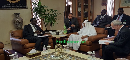 Amadou Bâ à gauche lors d'un entretien avec le président de la Bid. Amadou Bâ à gauche lors d'un entretien avec le président de la Bid.