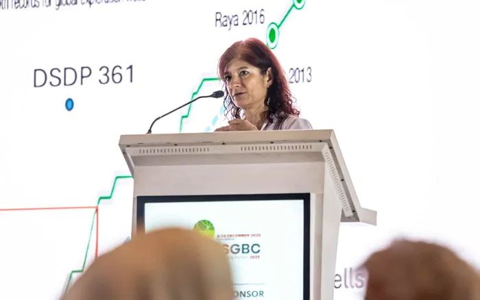 Karyna Rodriguez, vice-présidente de Nouvelles opportunités mondiales chez Searcher Seismic, a affirmé que les opérateurs de la région MSGBC auront la capacité technique d'atteindre des profondeurs allant jusqu'à 4 000 mètres d'ici 2030. Karyna Rodriguez, vice-présidente de Nouvelles opportunités mondiales chez Searcher Seismic, a affirmé que les opérateurs de la région MSGBC auront la capacité technique d'atteindre des profondeurs allant jusqu'à 4 000 mètres d'ici 2030.