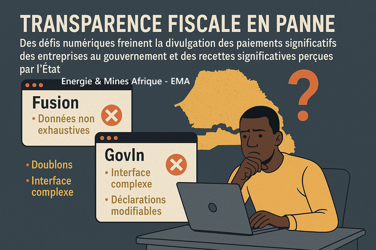Des failles techniques constatées sur les portails Fusion et Govln fragilisent la fiabilité des données et donc la crédibilité du processus ITIE.