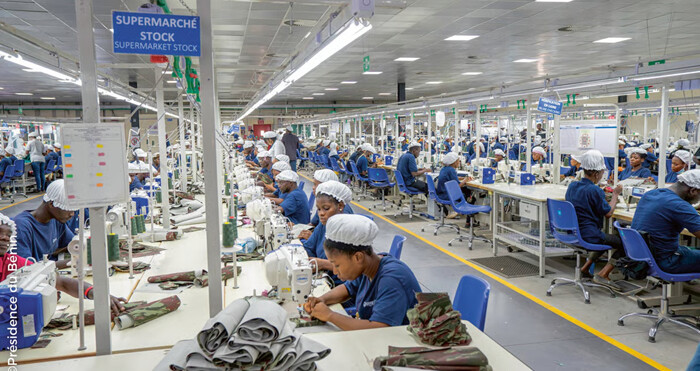 Unité industrielle du parc textile de la zone économique spéciale de Glo-Dgigbé (GDIZ)