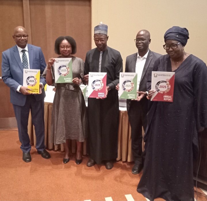 Le Groupe intergouvernemental d'action contre le blanchiment d'argent en Afrique de l'Ouest (GIABA) a publié, aujourd'hui, à Dakar, son Rapport annuel 2025, en présence des Ambassadeurs et autres institutions spécialisées de la CEDEAO. Le Groupe intergouvernemental d'action contre le blanchiment d'argent en Afrique de l'Ouest (GIABA) a publié, aujourd'hui, à Dakar, son Rapport annuel 2025, en présence des Ambassadeurs et autres institutions spécialisées de la CEDEAO.