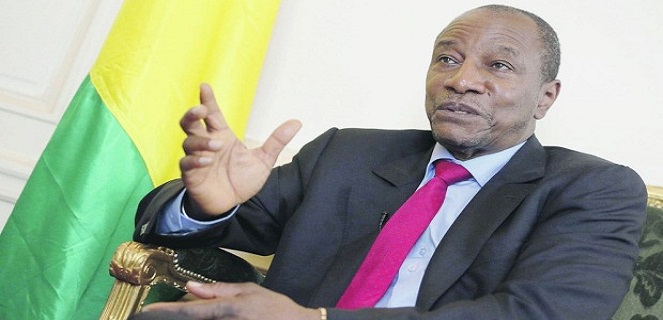 Alpha Condé, président de la République de Guinée, un pays qui a de belles perspectives de croissance économique.
