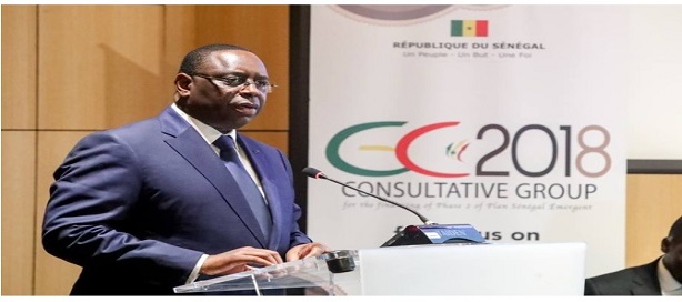 Macky Sall, ouvrant la réunion du Groupe consultatif. Macky Sall, ouvrant la réunion du Groupe consultatif.