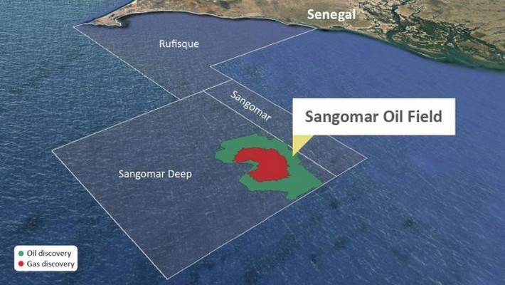 Champ pétrolier Sangomar. Champ pétrolier Sangomar.