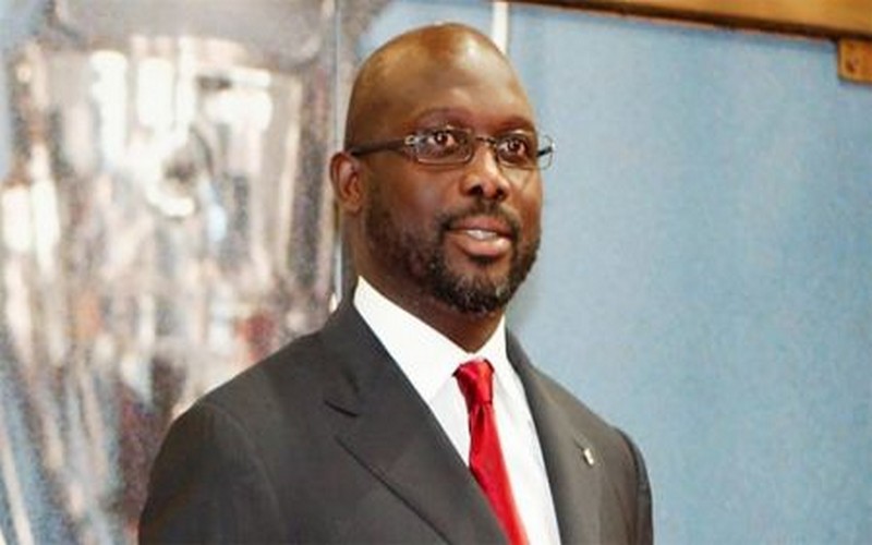 Georges Weah, président Libéria.