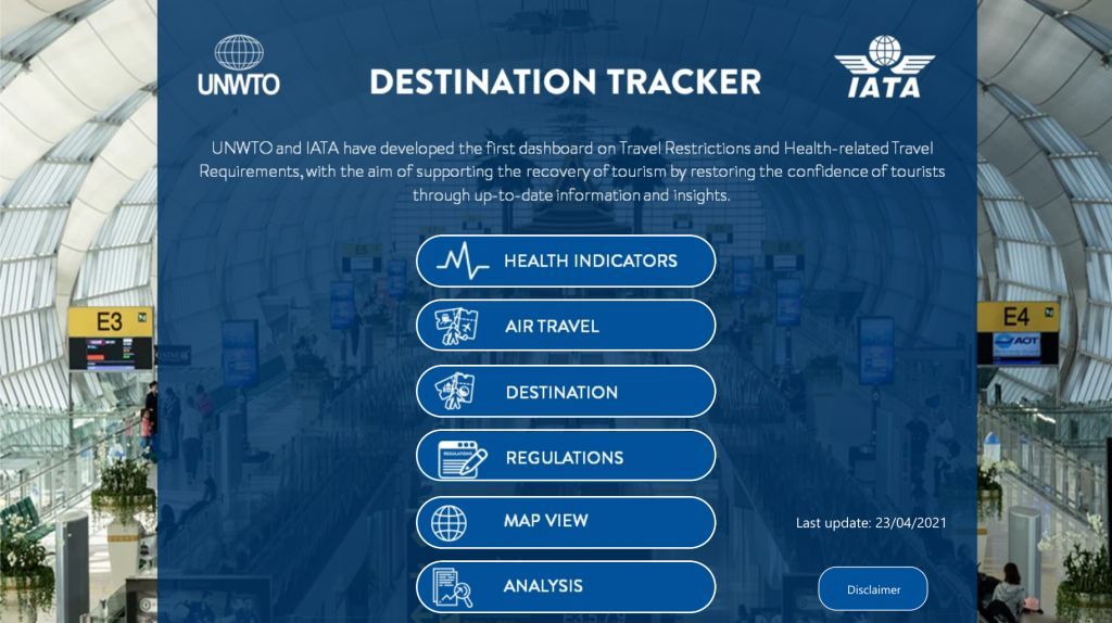’destination tracker’’ pour renforcer la confiance et accélérer le redressement du secteur du tourisme ’destination tracker’’ pour renforcer la confiance et accélérer le redressement du secteur du tourisme