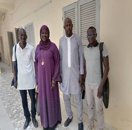 L'équipe d'enquête sur l'approvisionnement local en compagnie d'un acteur du secteur privé saint-louisien. L'équipe d'enquête sur l'approvisionnement local en compagnie d'un acteur du secteur privé saint-louisien.