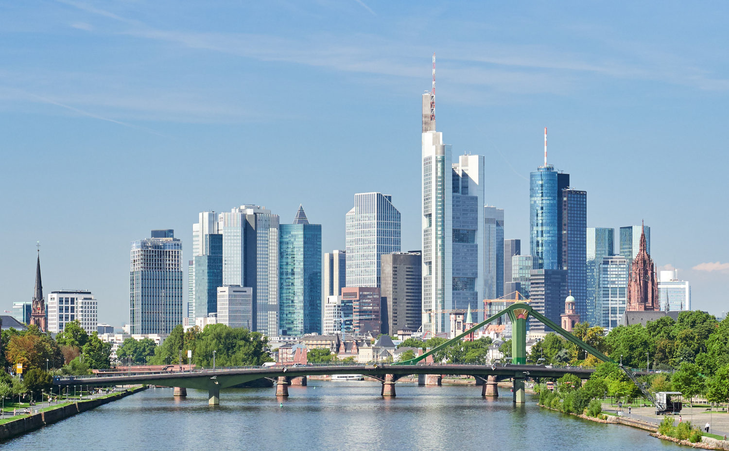 La ville Francfort, Allemagne.
