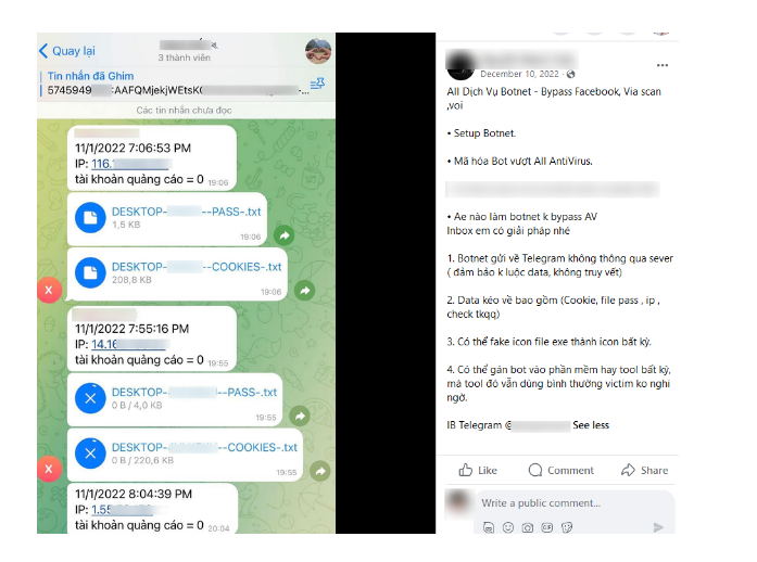 Figure 3.2 Capture d'écran d'une vidéo YouTube faisant la publicité de VietCredCare montrant comment les informations d'identification des victimes sont présentées à l'acheteur. Figure 3.2 Capture d'écran d'une vidéo YouTube faisant la publicité de VietCredCare montrant comment les informations d'identification des victimes sont présentées à l'acheteur.