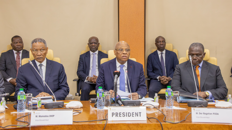 Séance de clôture de la réunion du Comité de politique monétaire (CPM) de la Banque centrale des États de l'Afrique de l'Ouest (BCEAO).