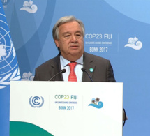 BONN : le chef de l'ONU appelle à davantage d'ambition, de leadership et de partenariats sur le climat