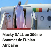 Macky SALL au 30ème Sommet de l’Union Africaine