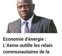 Economie d'énergie : L’Aeme outille les relais communautaires de la Médina