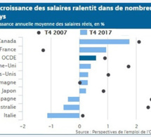 Rapport 2018 de l'OCDE : le taux d’emploi estimé à 62,1 % d’ici à la fin de l’année 2018