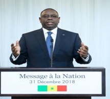 Message à la nation du président Macky sall à l'occasion du nouvel an 2019 Message à la nation du président Macky sall à l'occasion du nouvel an 2019
