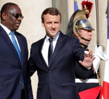 Macky Sall à l’Elysée pour lutter contre les contenus en ligne à caractère terroriste ou relevant de l’extrémise violent.