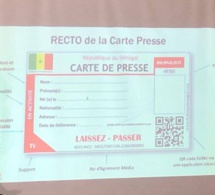 Sénégal : la carte nationale de presse bientôt délivrée aux professionnels des médias Sénégal : la carte nationale de presse bientôt délivrée aux professionnels des médias