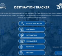 Voyages internationaux : ‘’destination tracker’’ pour renforcer la confiance et accélérer le redressement du secteur du tourisme Voyages internationaux : ‘’destination tracker’’ pour renforcer la confiance et accélérer le redressement du secteur du tourisme