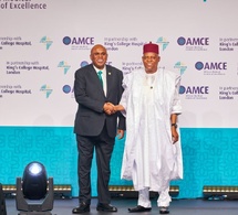 S.E. Kashim Shettima Mustapha (GCON), Vice-Président de la République Fédérale du Nigéria Prof Benedict Oramah (GCON), Président d'Afreximbank et du Conseil d'Administration de la Banque